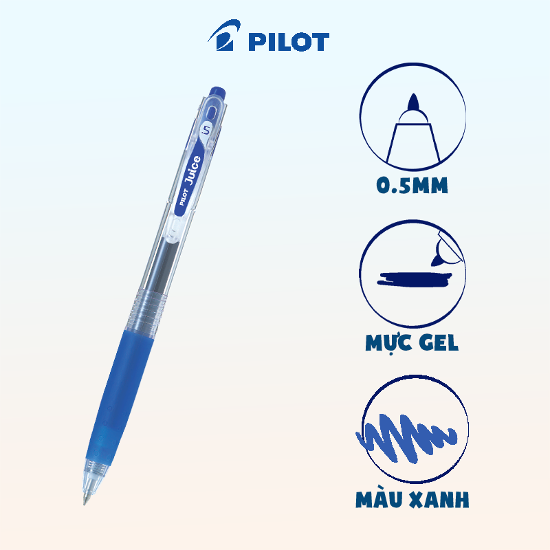 Bút Gel Pilot Juice mực xanh/ đỏ/ đen/ tím