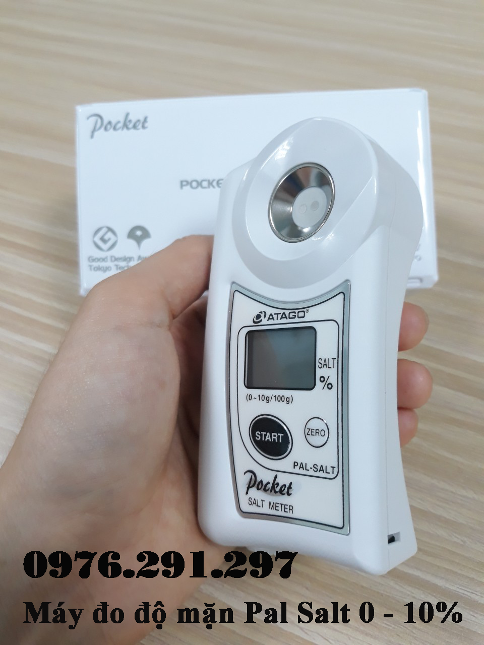 [HCM]Máy đo độ mặn Atago Pal Salt 0 -10% Nhật Bản