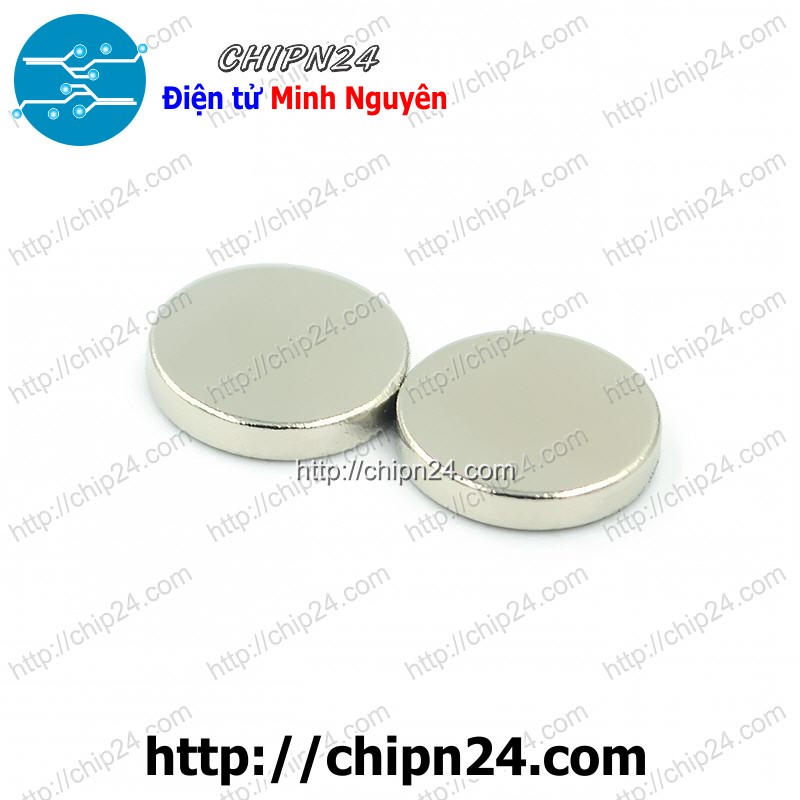 Nam châm Tròn phi 10mm dày 2mm