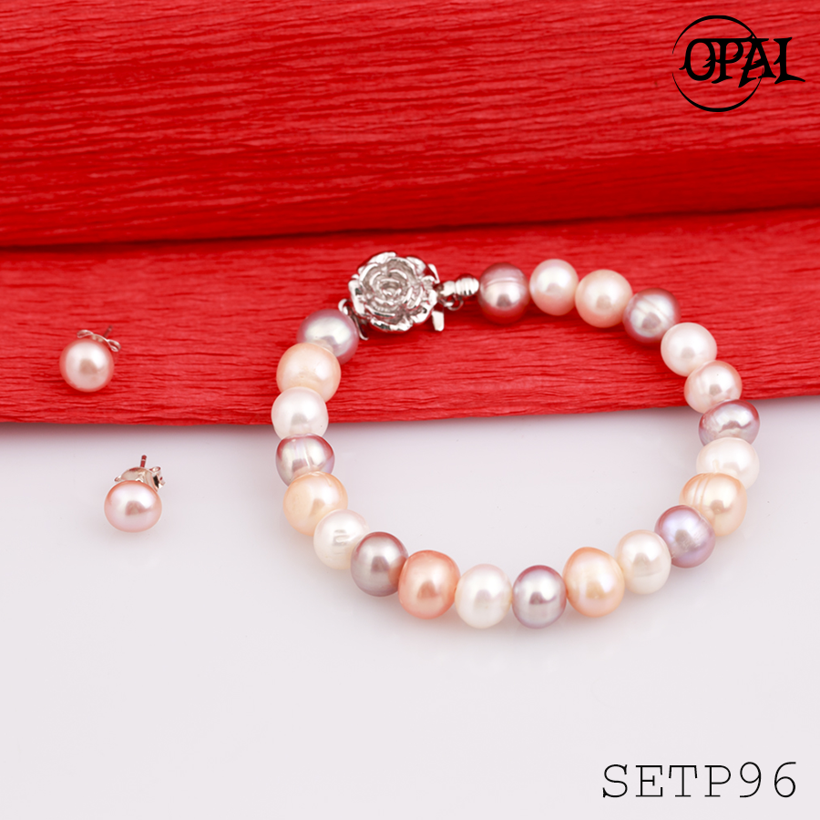 SETP96-Bộ trang sức ngọc trai OPAL