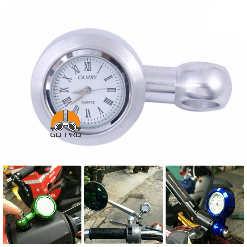 Đồng Hồ Mini Gắn Chân Kính Xe Máy