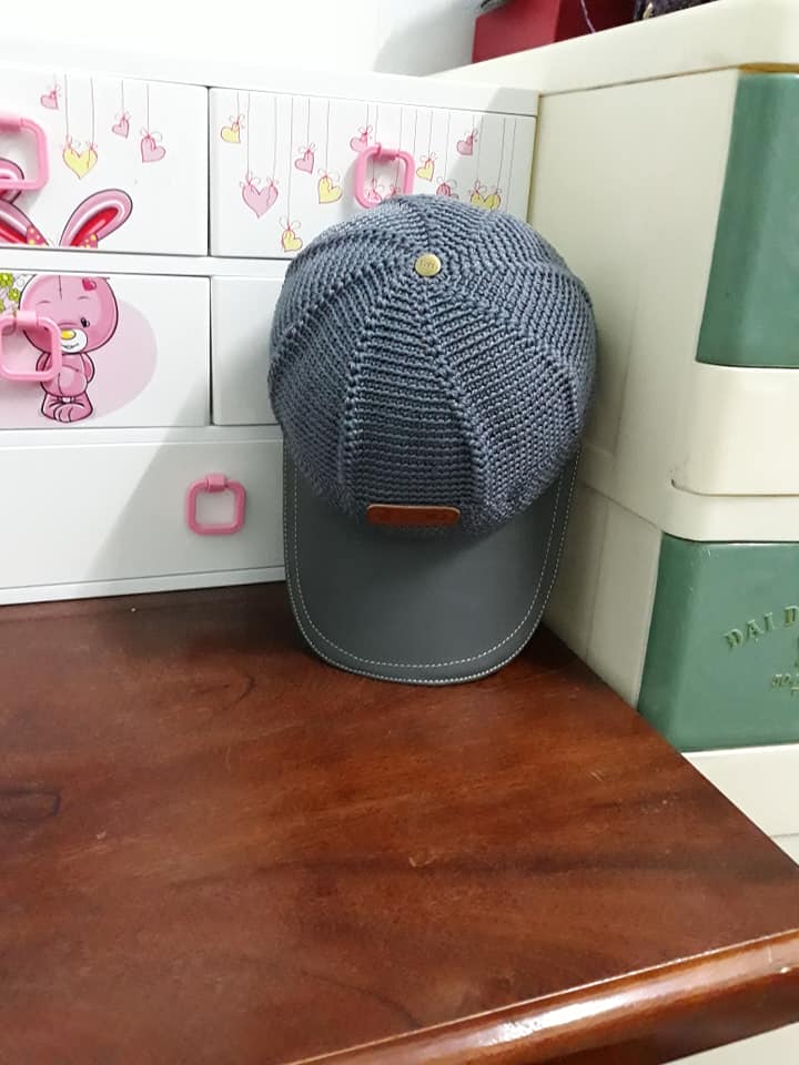 Nón handmade phối da và sợi thô Việt Nam