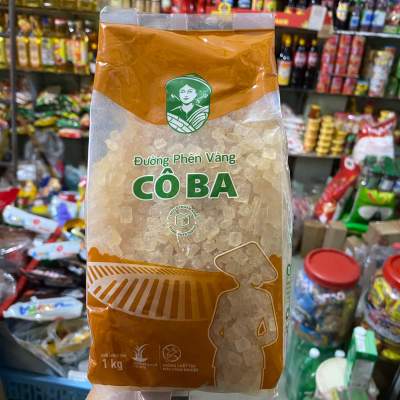 Đường phèn cô ba trắng/vàng 1kg - cty bát muội