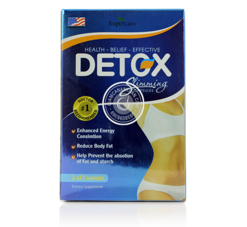 Thảo Dược Giảm Cân Detox Slimming Capsules USA (Nhập khẩu Mỹ) nhập khẩu