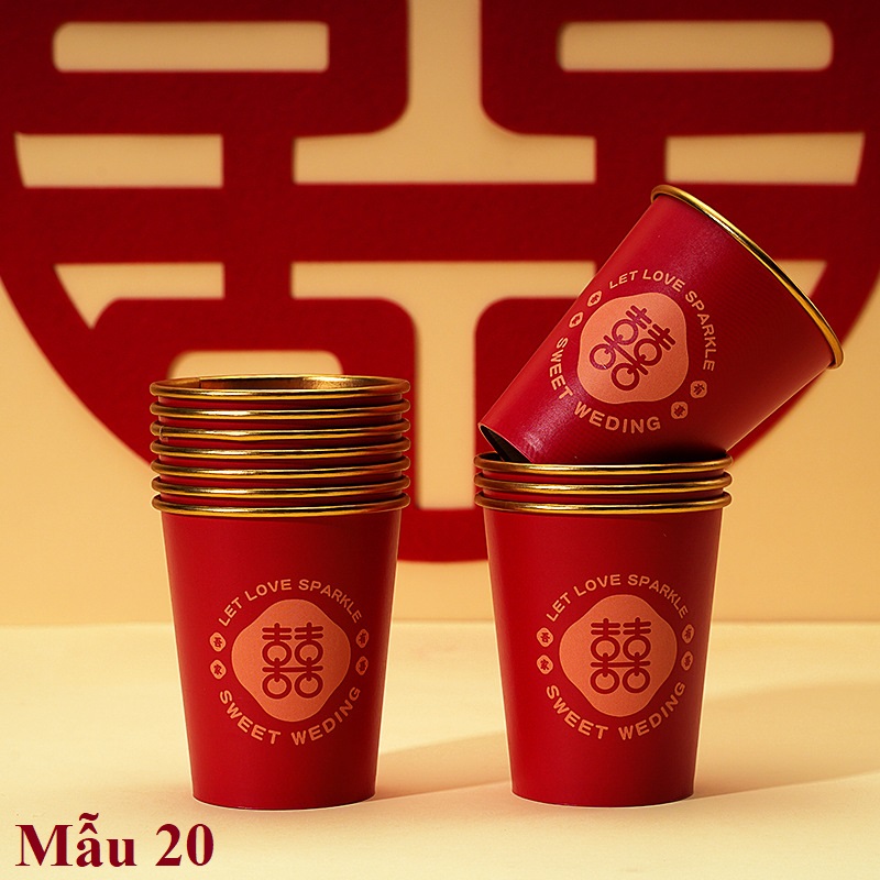 Ly Giấy 8.5oz – 250ml Không nắp Dùng Một Lần