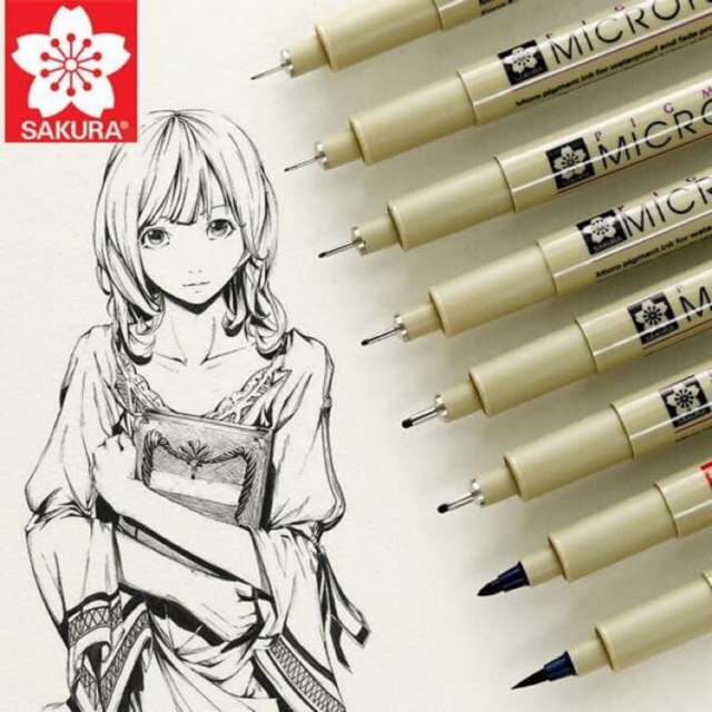 Bút line đi nét SAKURA PIGMA MICRON ĐỦ SIZE