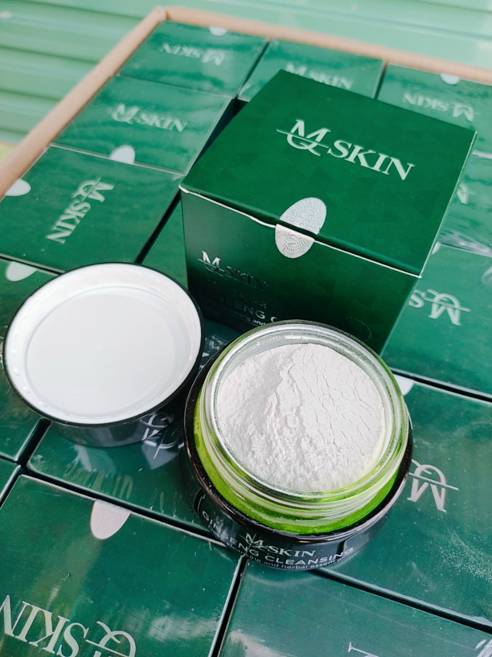 Bột Rửa Mặt Nhân Sâm MQ Skin 100gr - Mẫu Mới