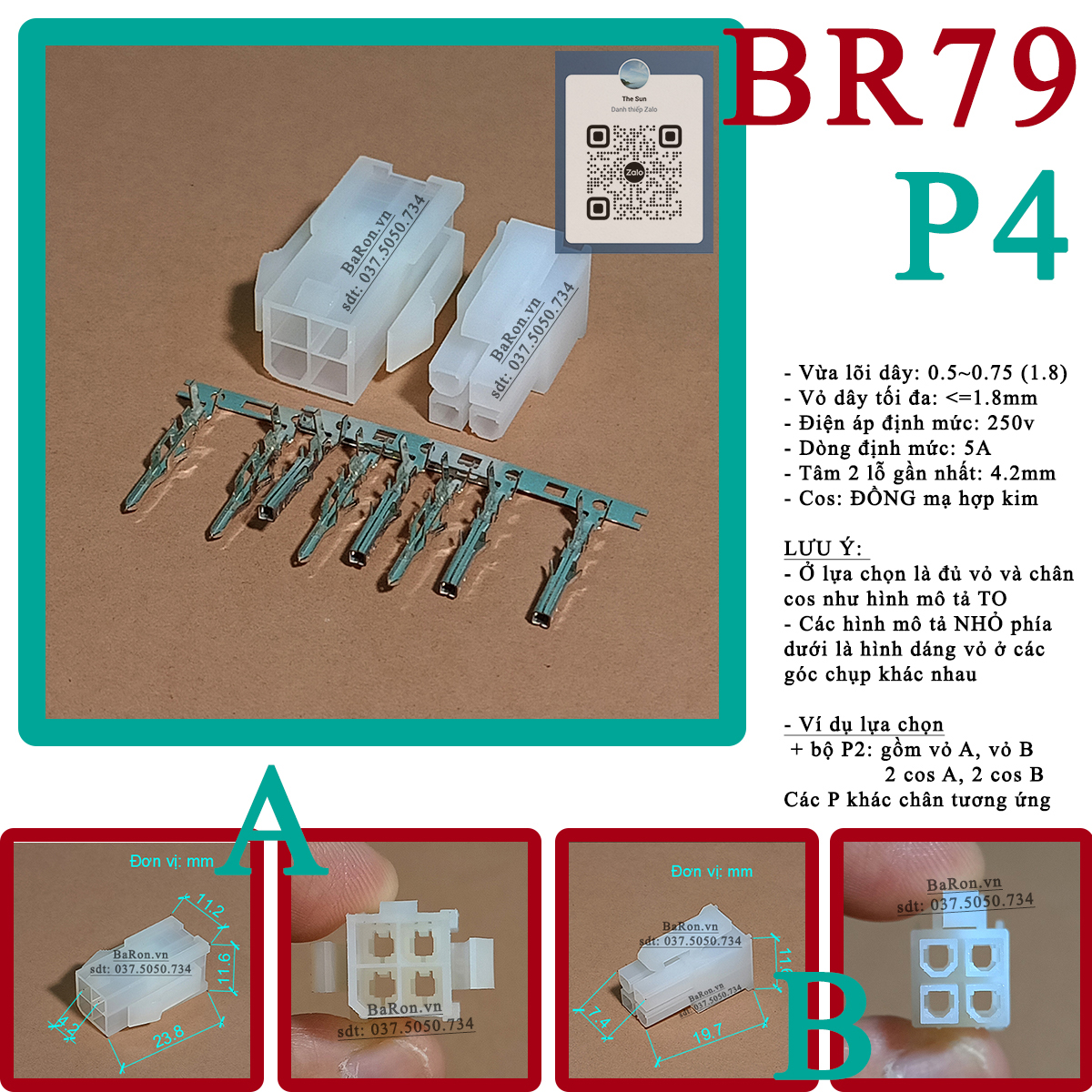 Jack điện nguồn máy tính, mô hình, nối DC, header 5557 - 5559