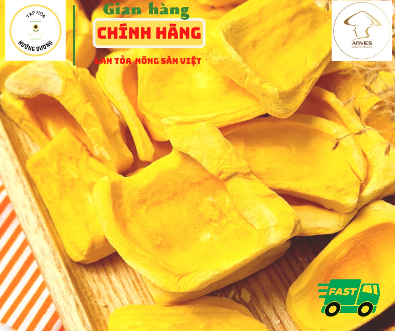 Mít sấy thăng hoa - hoa quả sấy thăng hoa - Anvies