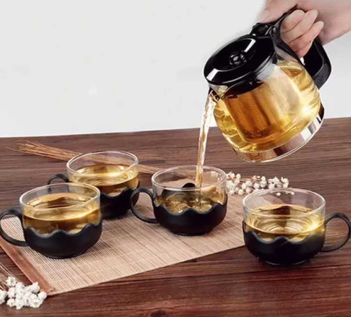 [HCM]Bình Lọc Trà Thủy Tinh 1300ml Sang Trọng - Model 8130