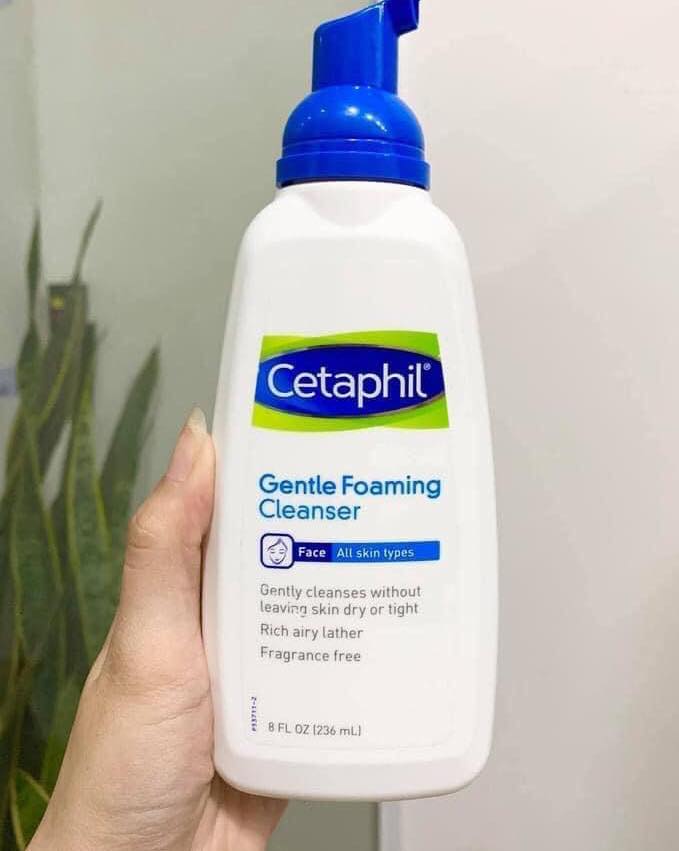 Sữa rửa mặt tạo bọt cho mọi loại da Cetaphil Gentle Foaming Cleanser 236ml
