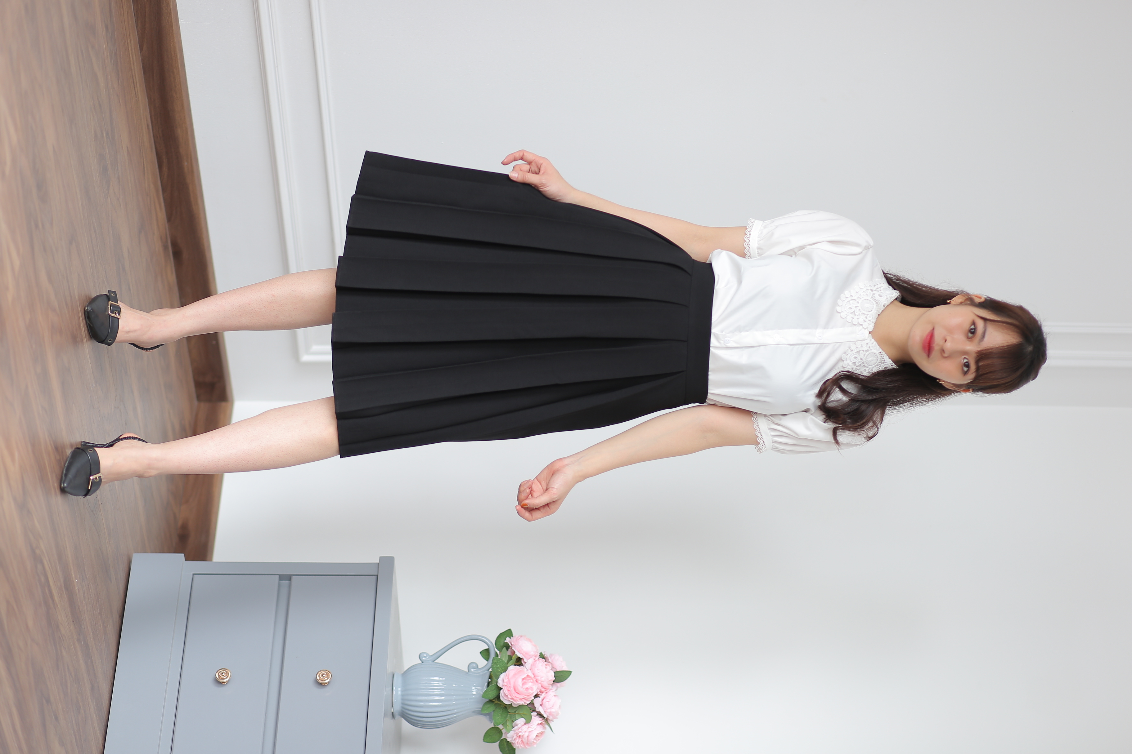 Chân Váy Dài Xếp Ly Biến Hóa Nhiều Phong Cách Cực Xinh- Chất tuyết mưa dày dặn không nhăn - Đủ size