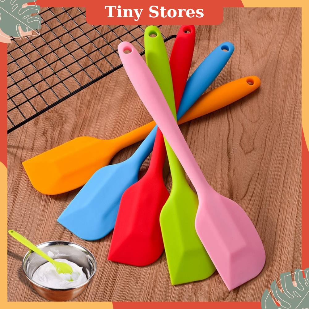 Tree suit powder silicon baking-plant mixer beat flour Spatula Silicone heat resistant non-stick large 28cm small 21cm high grade handy tiny stores