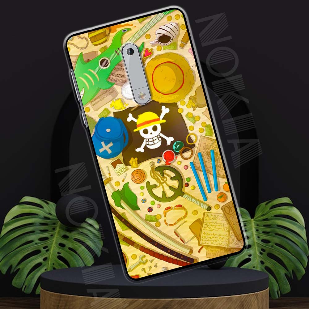 Ốp lưng Nokia 5 mẫu BST Doraemon. One Piece, Dragon ball