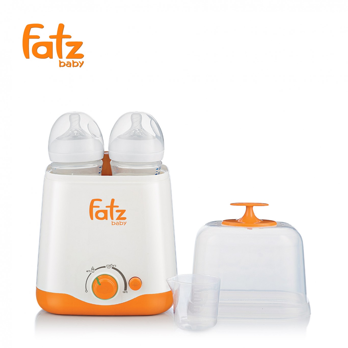 [HCM]MÁY HÂM SỮA 2 BÌNH CỔ RỘNG FATZ BABY FB3012SL