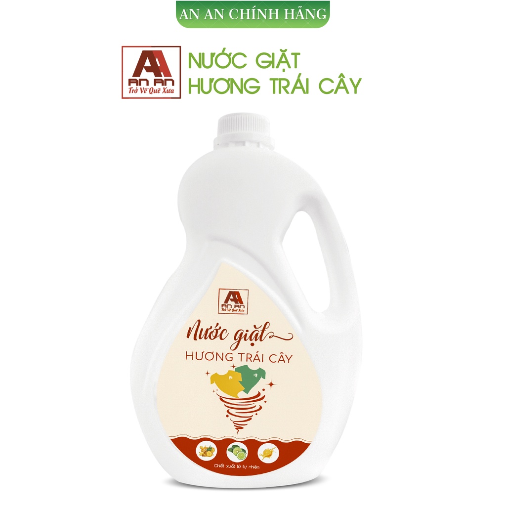 Nước giặt Enzym hữu cơ , Nước giặt AN AN 2200ml