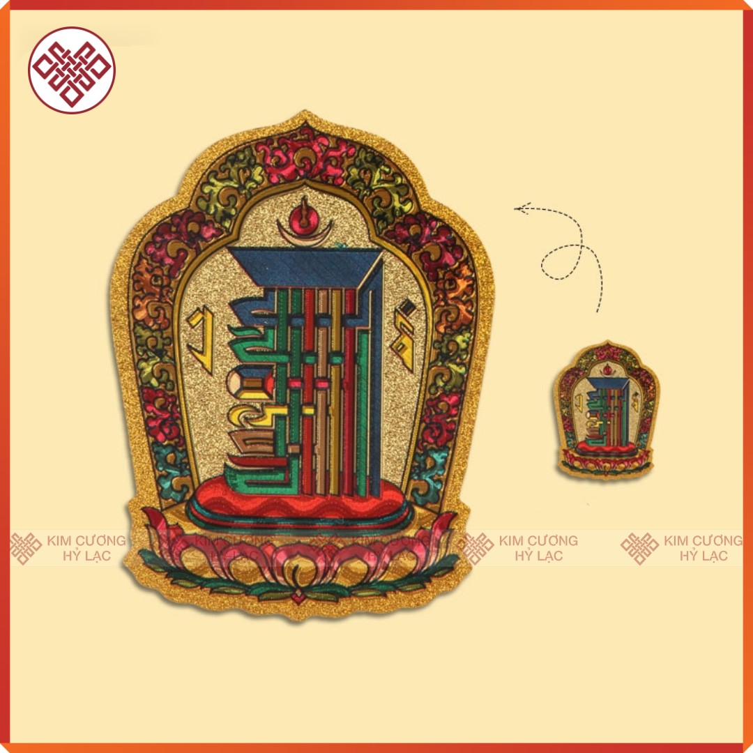 Decal dán biểu tượng Kalachakra Mật tông [Kim Cương Hỷ Lạc]