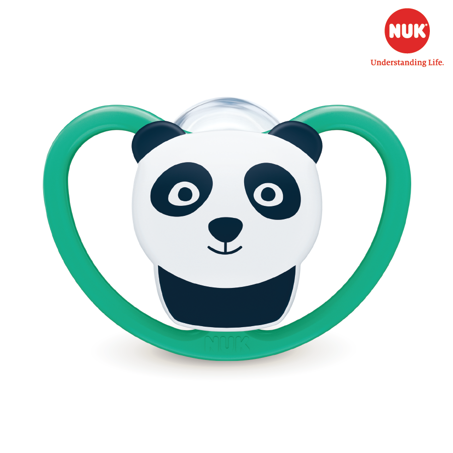 BỘ 2 TI GIẢ NUK SPACE SILICONE 6-18M