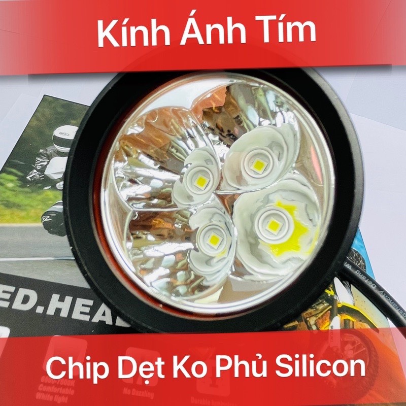 ĐÈN TRỢ SÁNG L4X XPL-HIV3 KÍNH ÁNH TÍM (BH 6TH ĐỔI MỚI)