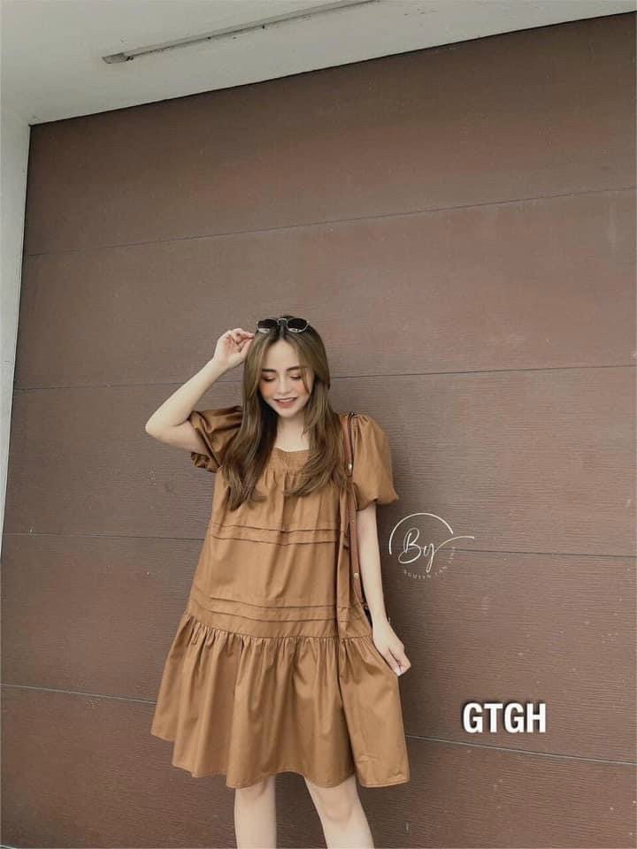 Váy bầu công sở - đầm bầu mùa hè  chất thô hàn mềm mịn