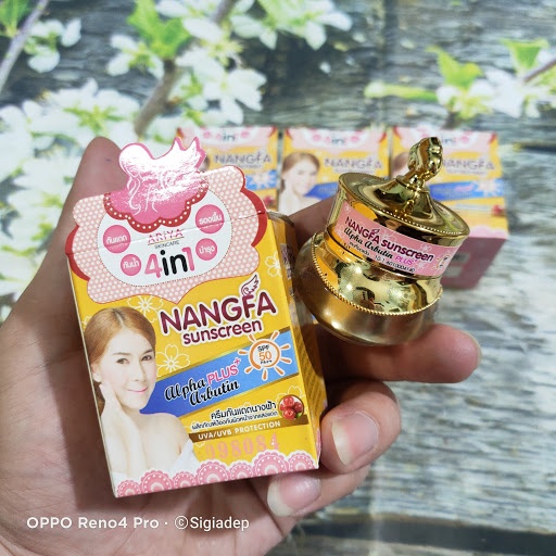 Kem dưỡng trắngda chống nắng Nangfa Thái Lan