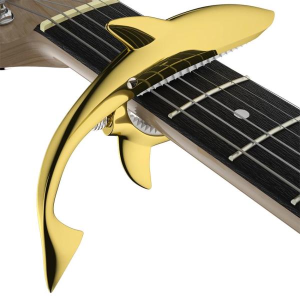 Capo Cá Mập Donner Zinc Alloy Guitar Capo Shark Capo DC-4 for Ukulele, Mandolin, Electric Guitar and Bass