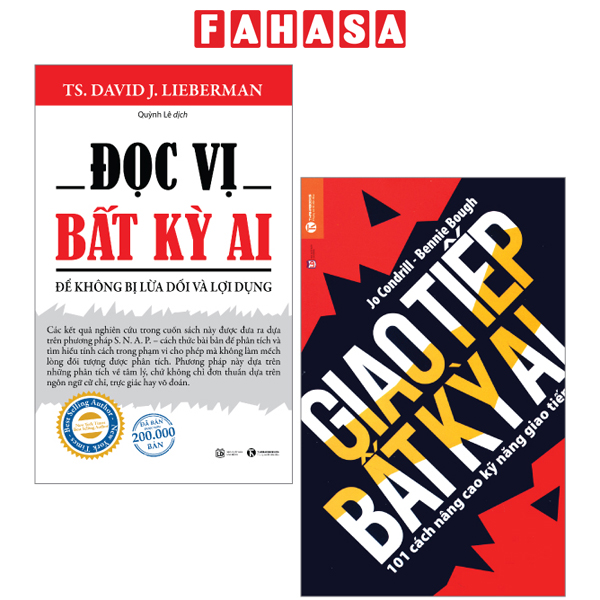 Fahasa - combo sách hay sách đọc vị bất kỳ ai + giao tiếp bất kỳ ai