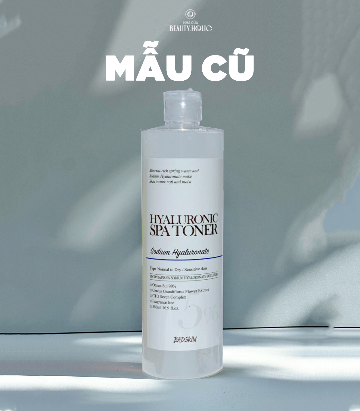 [HCM][Nhacuabeautyholic] Toner cấp nước BADSKIN HYALURONIC SPA TONER