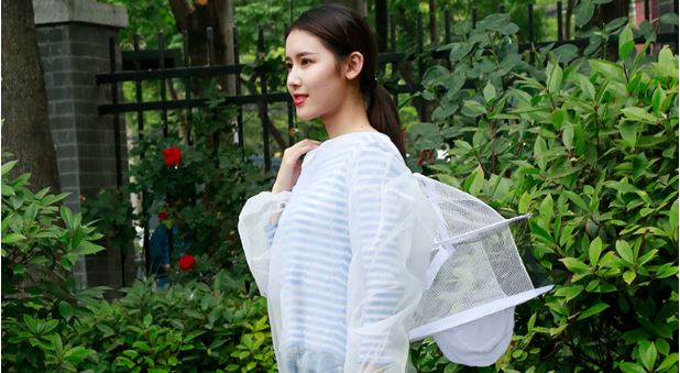 ÁO LIỀN MŨ NUÔI,BẮT ONG TRONG SUỐT