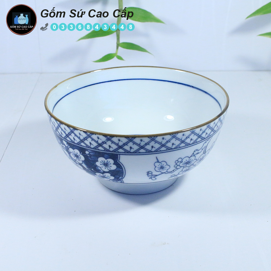 Bộ Bát Đĩa Bát Tràng [23 MÓN] - Bộ Bát Đĩa Cao Cấp [HOA ĐÀO]