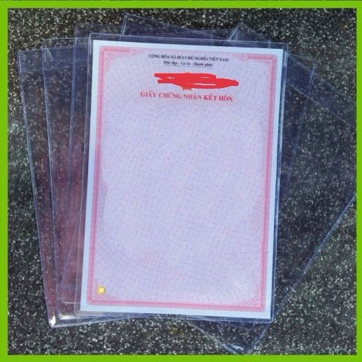 [HCM]Com Bo 2 Cái Bọc giấy Tờ Khổ A4 Giấy Tờ Kết Hôn Giấy Khai Sinh Màu Trắng Bảo Vệ Giấy Tờ Của Bạn