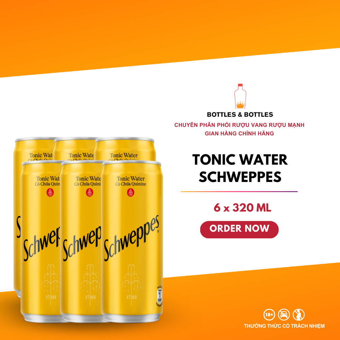Nước Giải Khát Schweppes Tonic 320ml/Lon