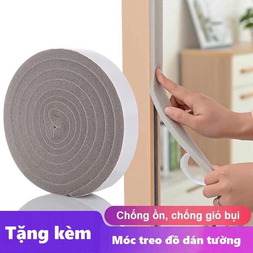 Quận băng dán cách âm, chống gió - Băng dính cửa chống bụi - Băng dính cửa chống côn trùng - Băng dán giảm chấn cửa dài 2m