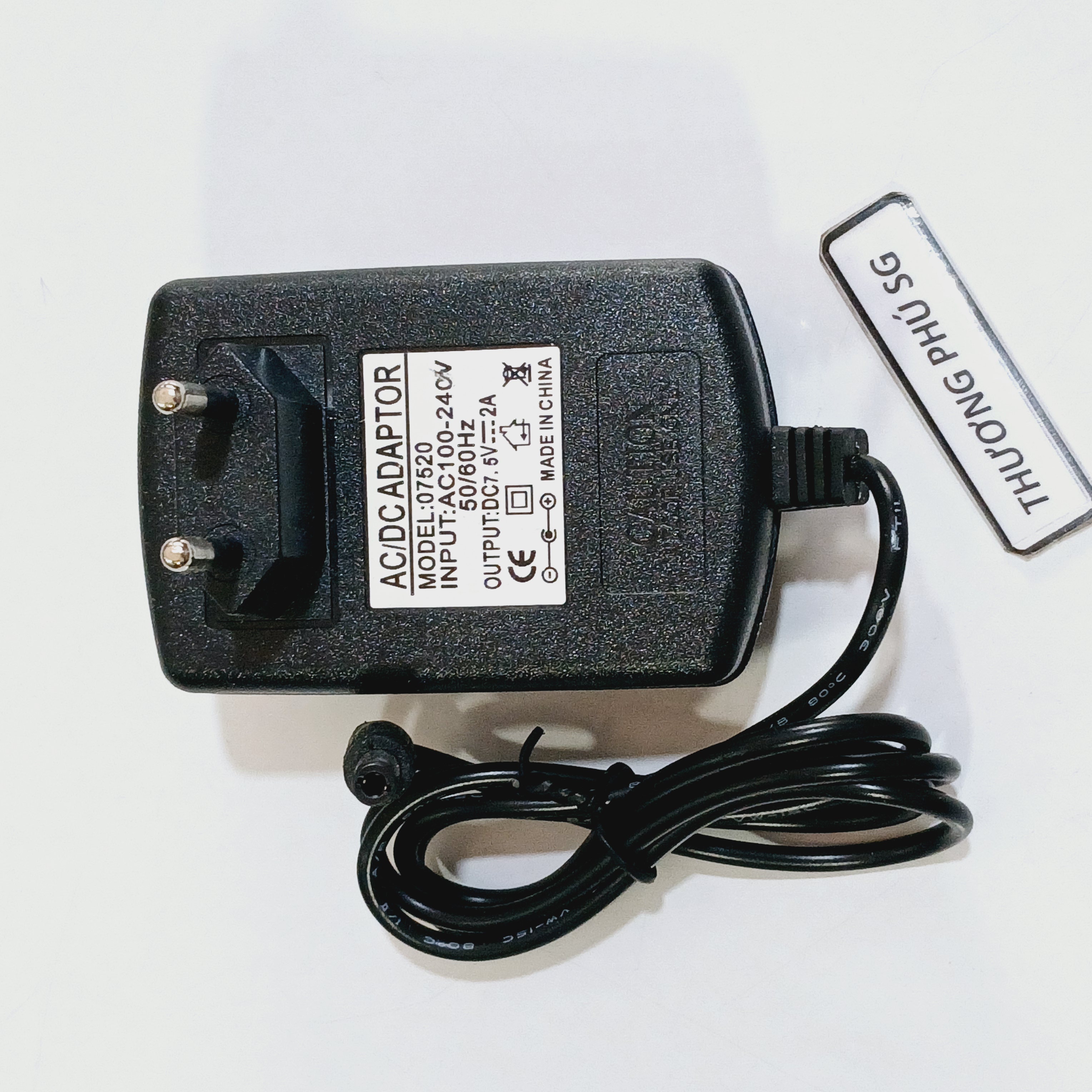 Nguồn adapter dc 7.5v - 2a / đầu cắm 5.5mm x 2.1mm