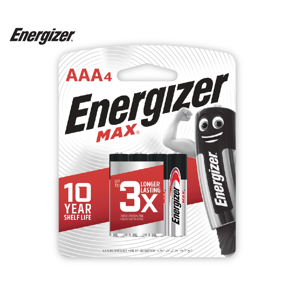 Pin Energizer Max AAA E92 BP4 - 100193487