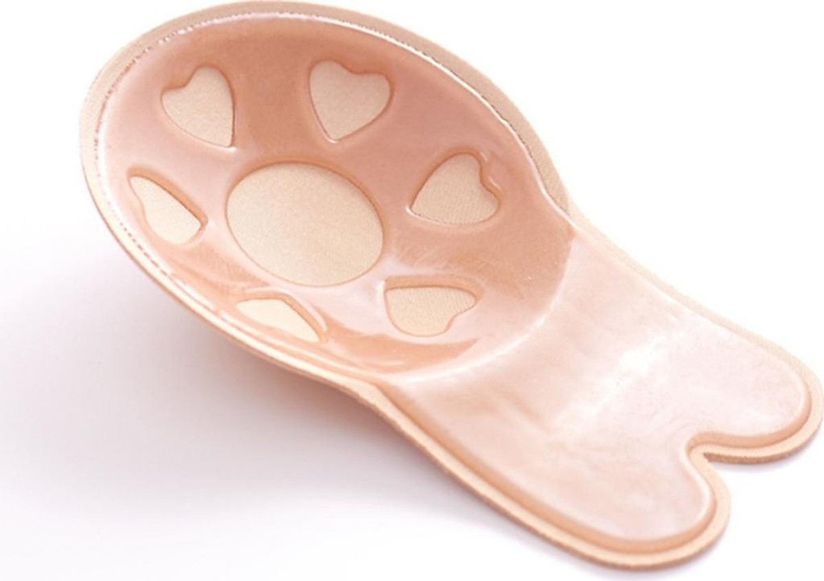 Miếng Dán Silicon Vải Tai Thỏ Nâng Ngực (4 Miếng Ngẫu Nhiên)