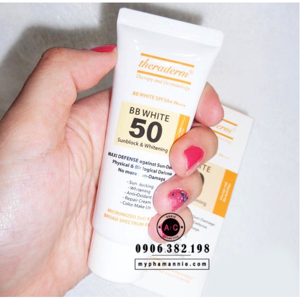 Kem chống nắng Theraderm ❤❤ BB White SPF 50+ PA+++
