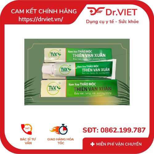 Kem xoa Thiên Vạn Xuân xoa bóp thảo mộc giảm đau nhức, đẩy lùi các cơn đau cơ, đau lưng, viêm khớp, bầm tím, bong gân