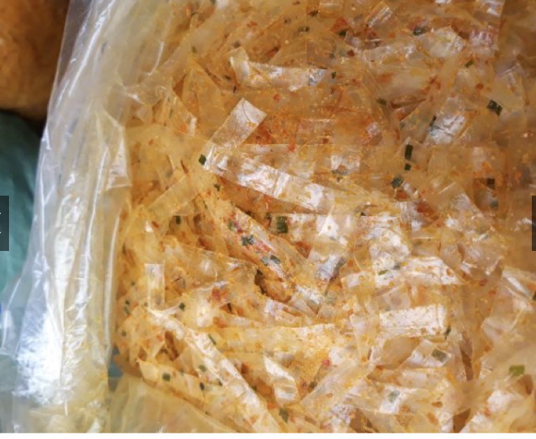 Bánh tráng sợi hành Long An gói 500g