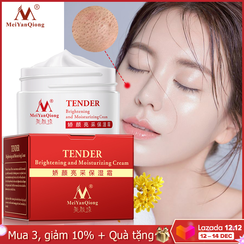 MeiYanQiong kem dưỡng ẩm thu nhỏ lỗ chân lông chăm sóc da mặt, kem làm trắng sáng da tinh chất dịu dàng chống lão hóa làm mờ và loại bỏ nếp nhăn hiệu quả - INTL giá rẻ