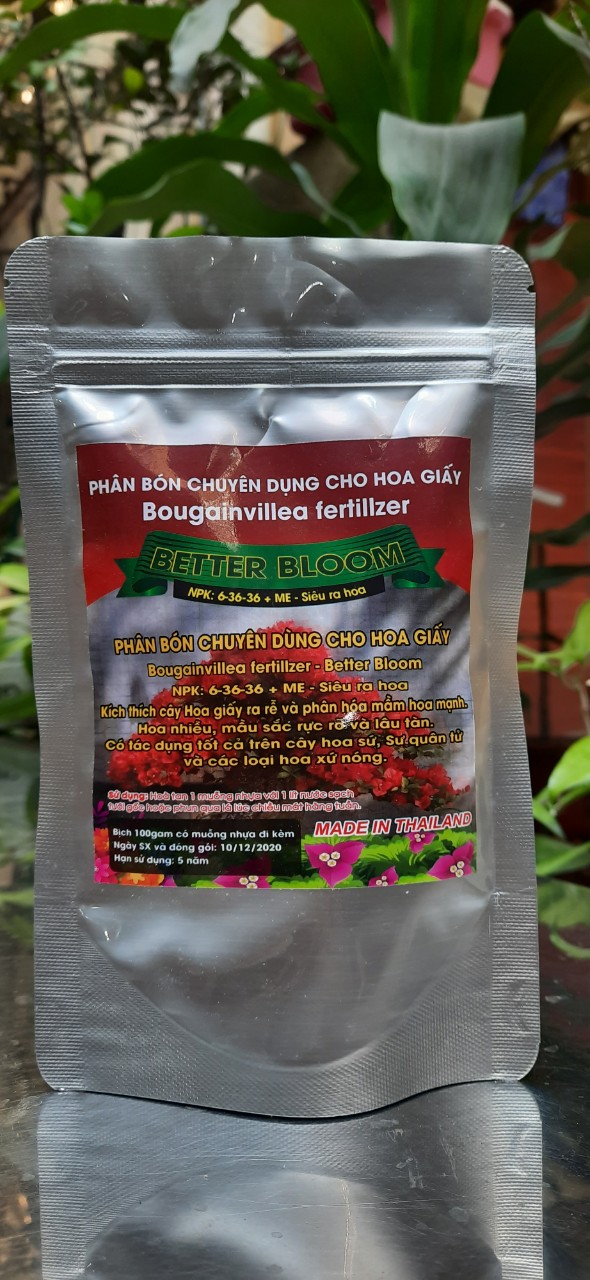 PHÂN BÓN KÍCH THÍCH RA HOA CHO HOA GIẤY HÀNG THÁI LAN