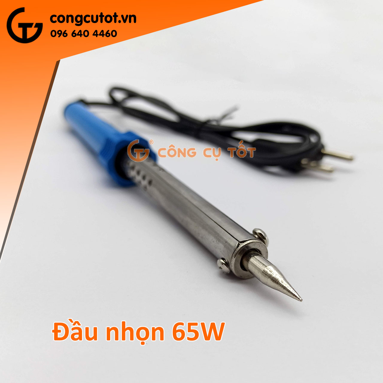 Mỏ hàn nhiệt 60W mũi nhọn cán nhựa