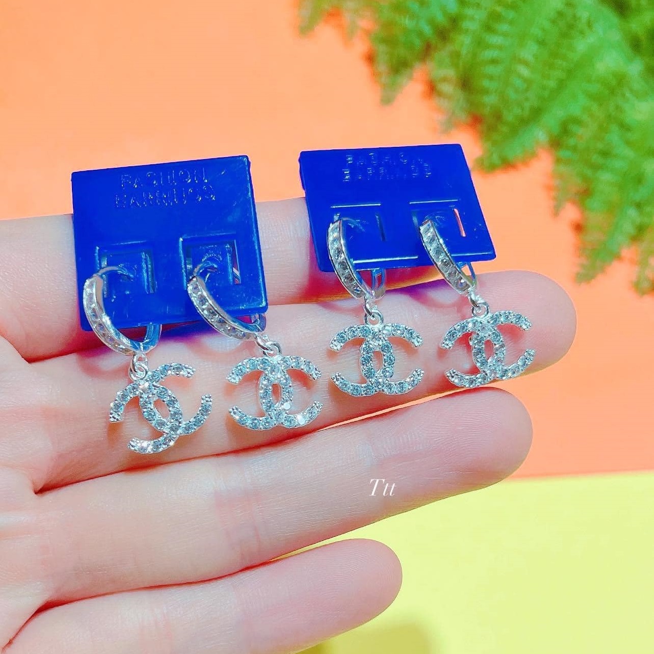 Bông tai bạc thời trang chất liệu bạc s925 MS0820