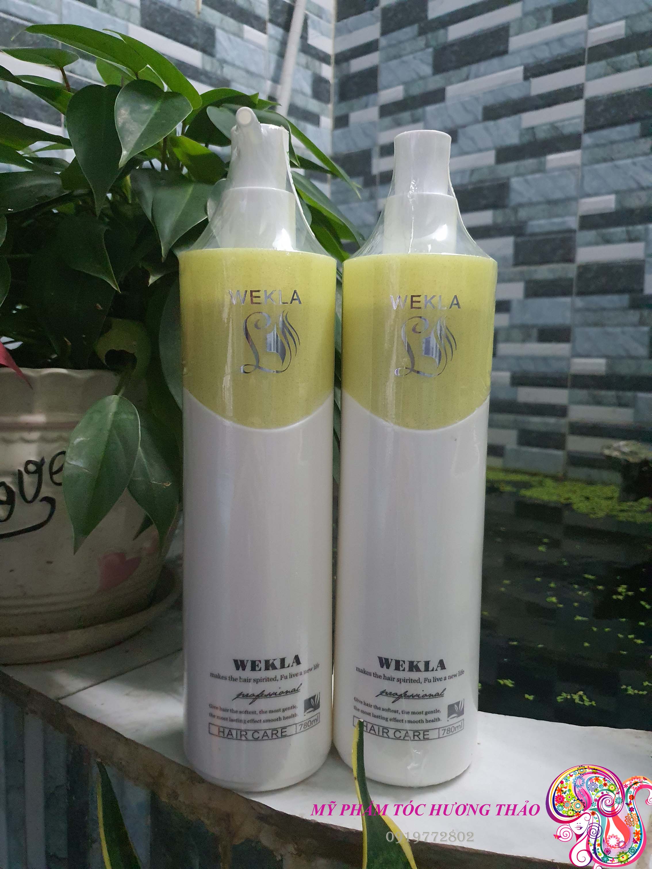 DẦU GỘI XẢ SIÊU PHỤC HỒI TÓC HƯ TỔN ĐẦU WEKLA (TÍNH AXIT) 780ml*2