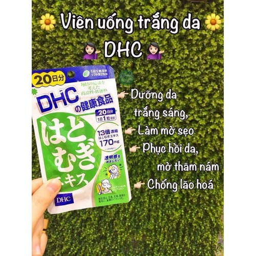 Viên uống trắng da DHC 20 viên