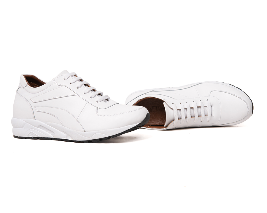 Giày Cao Nam T&TRA T28 Trắng cao 6CM
