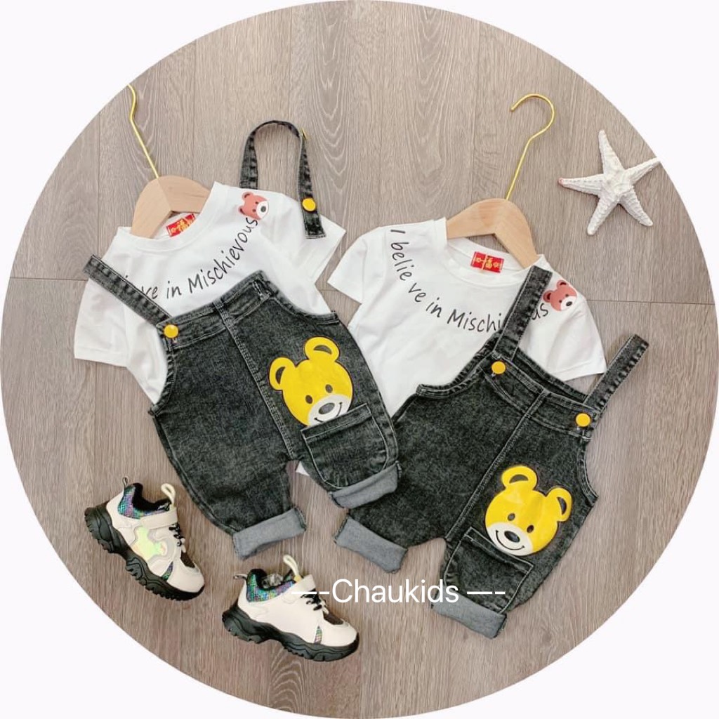Yếm đùi hình gấu cho bé sành điệu (không kèm áo)