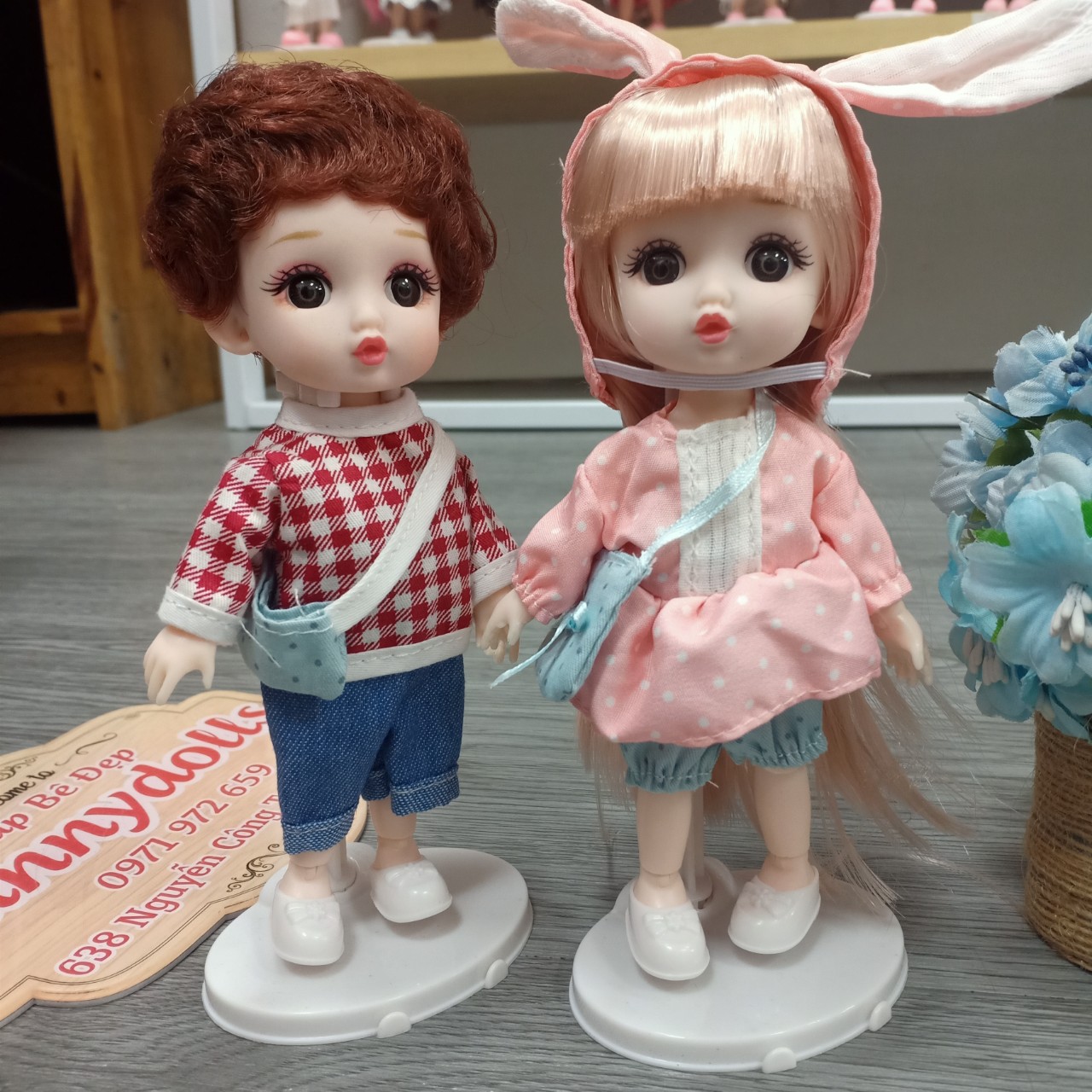 Búp Bê Cặp Đôi Cao 16cm Mặc Đồ Dễ Thương SỐ LƯỢNG ÍT