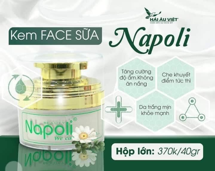 Kem Face Sữa Napoli Hải Âu Việt (cỡ to 40gam)
