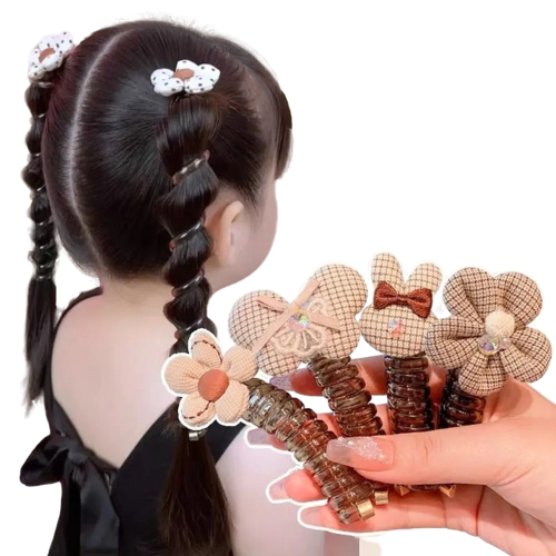 Styling spring hair ties, cute floral baby hair band